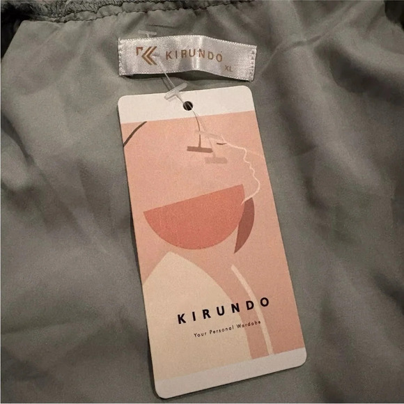 NWT Kirundo Green Chiffon Dress Womens Size XL‎ (178) - Picture 4 of 7